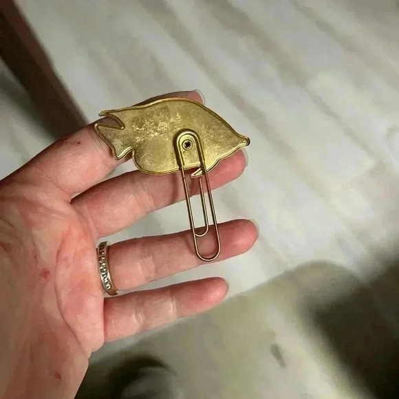 5/$25 Tropical fish page saver metal vintage bookmark for  him or her - Picture 5 of 5